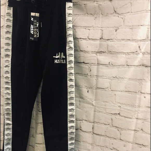 🎊HP🎊🔥Reason🔥Unisex🔥Logo Tape Joggers🔥Measurements in Pics🔥 - Picture 6 of 16